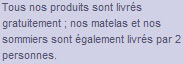 Service transport et livraison