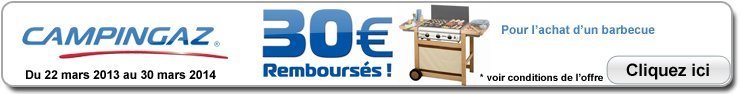 ODR - Offre de Remboursement CAMPINGAZ