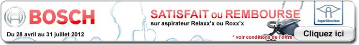 ODR - Offre de Remboursement BOSCH