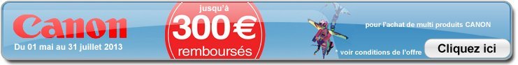 ODR - Offre de Remboursement CANON
