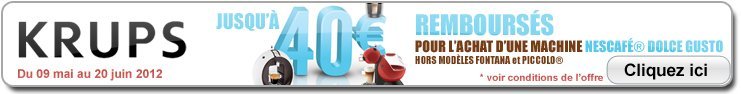 ODR - Offre de Remboursement KRUPS