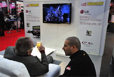 TV 3D foire de nice, stand UBALDI