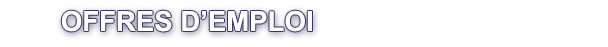 Banni�re offre d'emploi