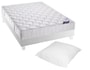 Ensemble 1 personne DUNLOPILLO Lit VOLCAN 90 pied blanc