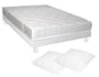 Ensemble 2 personnes TRECA Lit VANEA 160 blanc