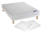 Ensemble 2 personnes DUNLOPILLO Lit ARGANCE 160 pied naturel