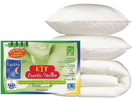 Ensemble couette + 2 oreillers LESTRA Couette  240 x 220 cm + 2 oreillers