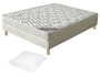Ensemble 1 personne GENIMA Lit ENZO 90 pied naturel