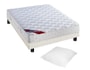 Ensemble 1 personne EPEDA Lit MANDALAY 80 pied wenge