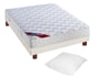 Ensemble 1 personne EPEDA Lit MANDALAY 80 pied merisier