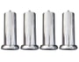 Jeu de pieds Cylindre EBAC Metal chrome 20 cm