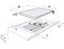Plaque mixte BRANDT TI1013B