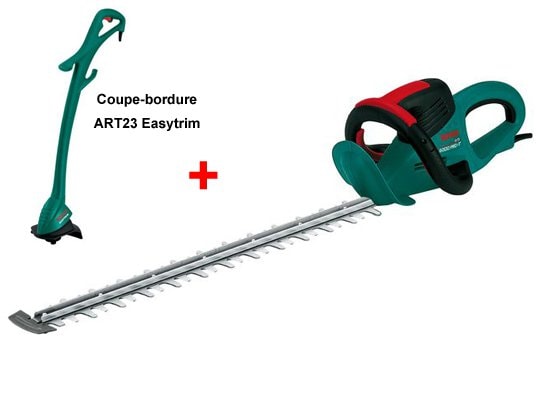 Taille haie filaire BOSCH AHS6000 PRO T + coupe bordure