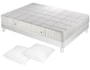 Ensemble 2 personnes SIMMONS Lit ESTIVAL 140 pied blanc