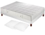 Ensemble 2 personnes SIMMONS Lit ESTIVAL 140 pied merisier
