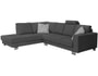 Canap� microfibre HDC SAN REMO angle gauche Gris