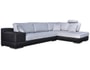 Canap� tissu HDC MENTON angle droit Gris fonce/clair