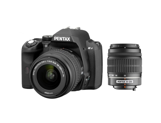 Appareil photo num�rique reflex PENTAX K-r noir + 18-55 mm + 55-200 mm