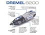 Outil de pr�cision  DREMEL 8200-2 + 45 accessoires