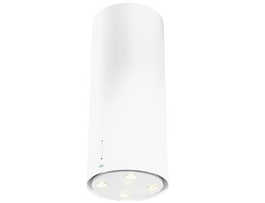Hotte decorative ilot ROBLIN CYLINDRE 2 BLANC  5029004