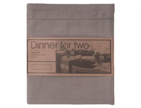 Chemin de table DUTCH DECOR AJOUR gris fonce