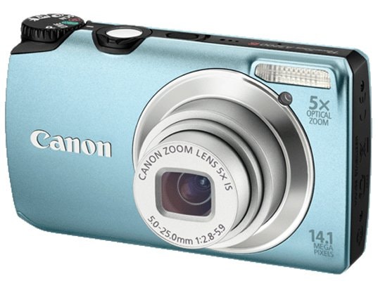 Appareil photo num�rique compact CANON PowerShot A3200 bleu turquoise