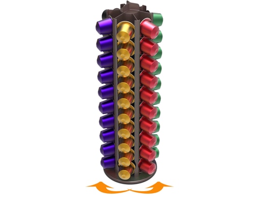 Distributeur de capsules TAVOLA SWISS ALU60 TAUPE ROTATIF