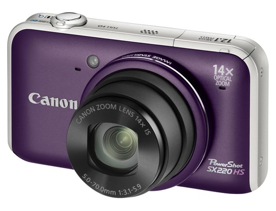 Appareil photo num�rique compact CANON PowerShot SX220 HS violet