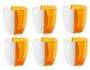 Verre GUZZINI 6 VERRES A EAU ORANGE
