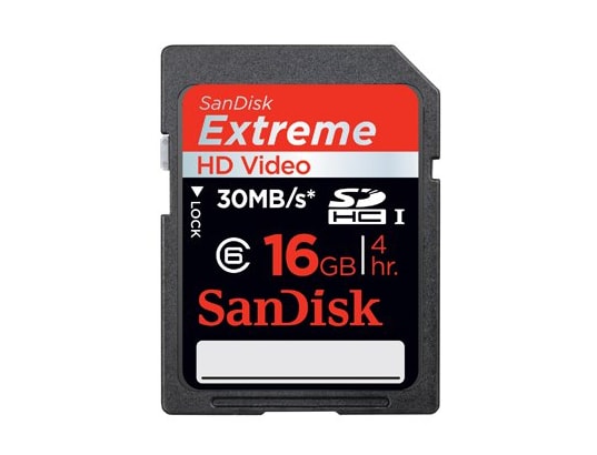 Carte m�moire 16 Go SANDISK SDHC 16 Go Extreme HD video