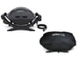 Barbecue �lectrique WEBER Q 140 gris + housse 6550