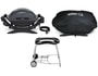 Barbecue �lectrique WEBER Q 140 GRIS + chariot + housse