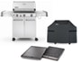 Barbecue gaz WEBER GENESIS S 330 INOX + Plancha + housse