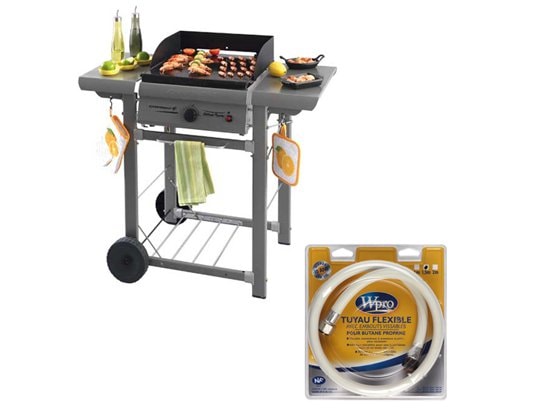 Plancha gaz CAMPINGAZ ADELAIDE PLANCHA + Tuyau de gaz