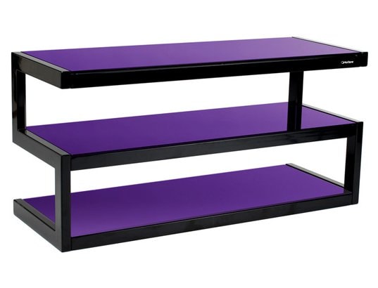 Meuble TV NORSTONE Esse Noir verre Violet