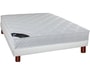Ensemble 1 personne SEALY Lit SALOME 90 pied merisier