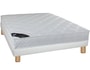 Ensemble 1 personne SEALY Lit SALOME 90 pied naturel