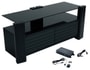 Meuble TV ERARD Archi noir + deport telecommande