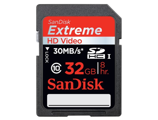 Carte m�moire 32 Go SANDISK SDHC 32 Go Extreme HD video