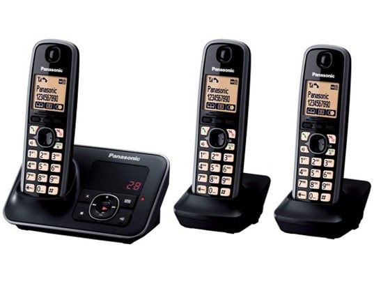 T�l�phone sans fil PANASONIC KX-TG6623FRB Trio Noir