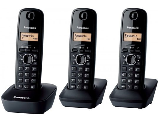 T�l�phone sans fil PANASONIC KX-TG1613FRH Trio Noir