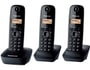 T�l�phone sans fil PANASONIC KX-TG1613FRH Trio Noir