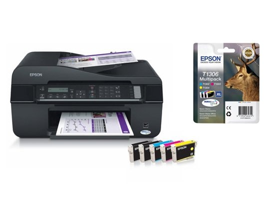 Imprimante multifonction jet d'encre EPSON Stylus BX320 FW + T1306BCMY
