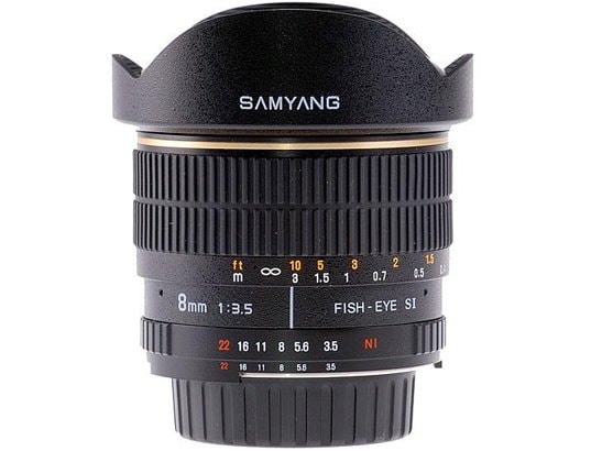 Objectif Reflex SAMYANG 8mm f/3.5 pour Canon