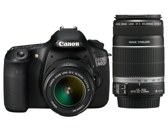 Appareil photo num�rique reflex CANON EOS 60D kit 18-55 + 55-250 mm