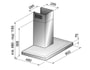 Hotte decorative murale ROSIERES RMB90IN