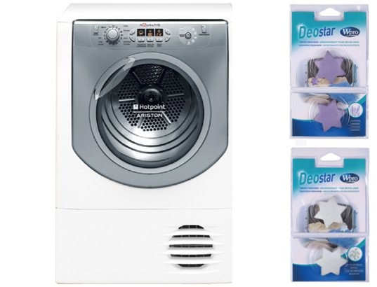 Seche linge Condensation HOTPOINT ARISTON AQCF851BU + DDS100 + DDS200