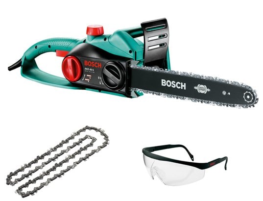 Tron�onneuse � cha�ne BOSCH AKE 40 S + chaine + lunette