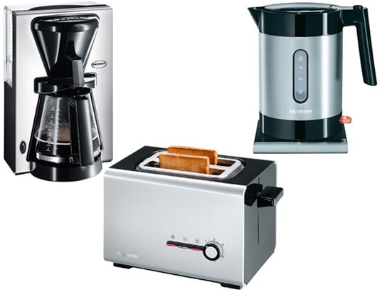 Ensemble petit d�jeuner SEVERIN KA 5361 + AT 2519 + WK 3328