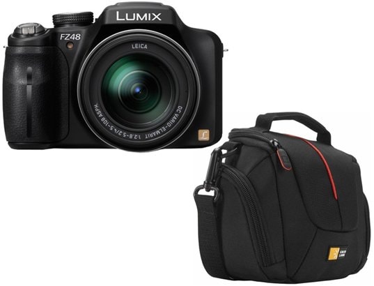 Appareil photo num�rique bridge  PANASONIC Lumix DMC-FZ48EFK + DCB304 noir